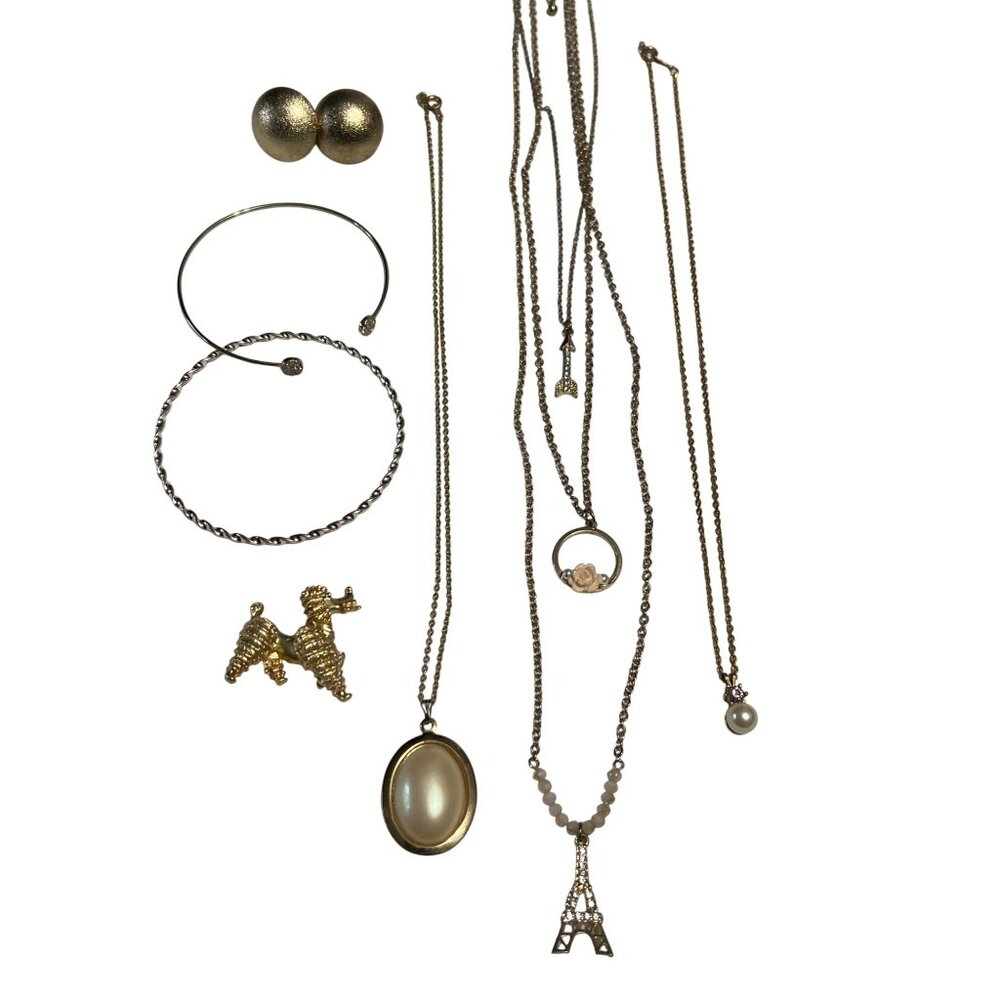 Gold Tone Mixed Jewelry
